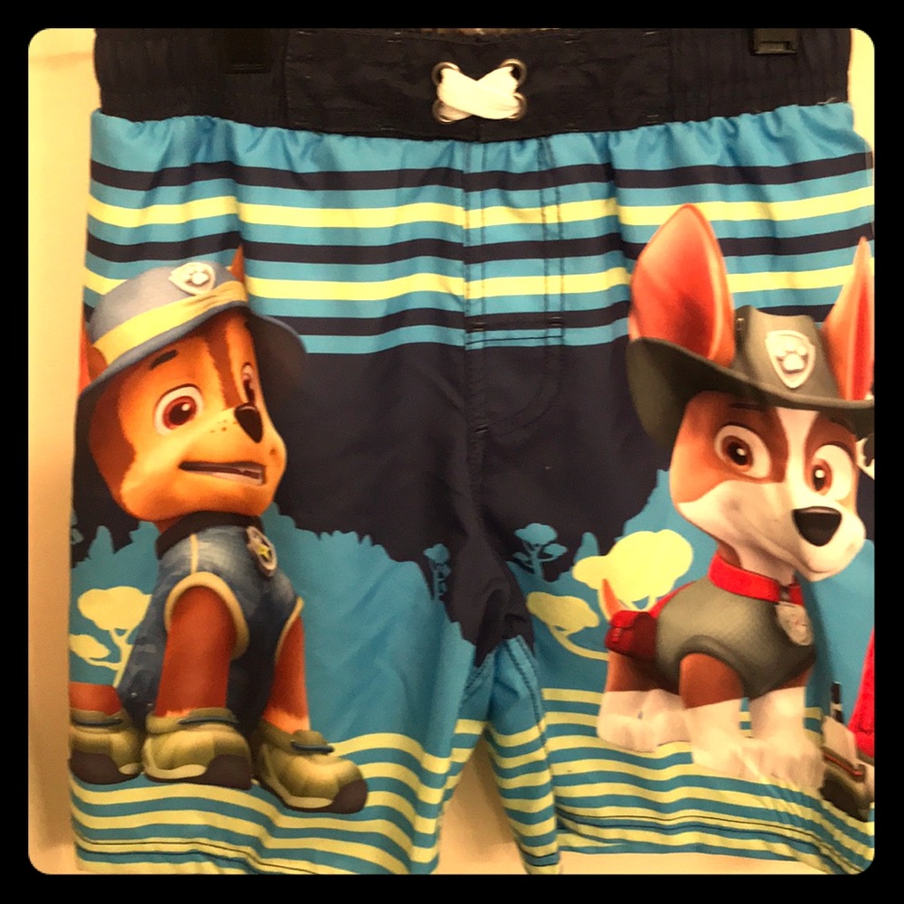 Paw Patrol- New- Swim Trunks- Size 7 Boys